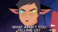 What Arent You Telling Us Catra GIF - What Arent You Telling Us Catra Shera And The Princesses Of Power GIFs