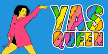 Yas Queen Rainbow Text GIF - Yas Queen Rainbow Text Yas GIFs