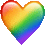 Rainbowheart Sticker - Rainbowheart Stickers