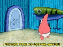 Patrick Star I Thought What We Had Was Special GIF - Patrick Star I Thought What We Had Was Special Spongebob GIFs
