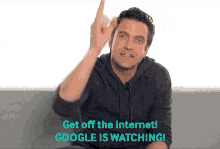 Raúl Esparza Get Off The Internet GIF - Raúl Esparza Get Off The Internet Google Is Watching GIFs