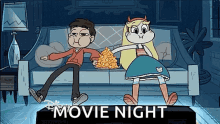 movie night starvs the forces of evil date disney eating