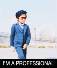 Im A Professional GIF - Kid Suit GIFs