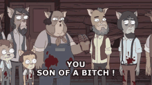 Rick And Morty Shut Up GIF - Rick And Morty Shut Up Son Of A Bitch GIFs