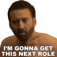 Im Gonna Get This Next Role Nick Cage Sticker - Im Gonna Get This Next Role Nick Cage Nicolas Cage Stickers