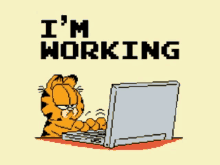 Working Garfield GIF - Working Garfield Pc GIFs