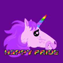 happy pride pride month rainbow pride raindow unicorn unicorn pride