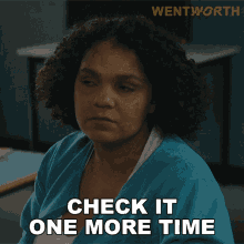 Check It One More Time Ruby Mitchell GIF - Check It One More Time Ruby Mitchell Wentworth GIFs