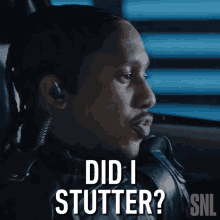Did I Stutter Chris Redd GIF - Did I Stutter Chris Redd Saturday Night Live GIFs