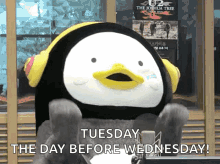 pengsoo penguin yes yes yes happy the day before wednesday