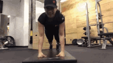 triceps press push ups gym fitness training day