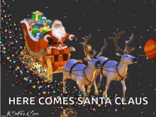 santa sleigh christmas
