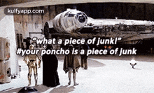What A Piece Of Junk!"#your Poncho Is A Piece Of Junk.Gif GIF - What A Piece Of Junk!"#your Poncho Is A Piece Of Junk Person Human GIFs