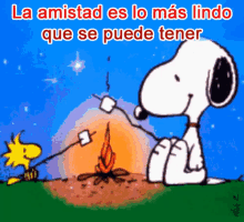 La Amistad Es Lo Mas Lindo GIF - Snoopy Mensajes De Amistad GIFs