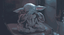 Mandalorian Baby Yoda GIF - Mandalorian Baby Yoda Waking Up GIFs