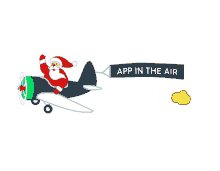 santa santa claus plane aircraft christmas