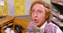 Good Day, Sir! GIF - Charlie And The Chocolate Factory Willy Wonka Angry GIFs