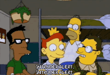 Intruder Alert. Intruder Alert. GIF - Intruder Intruder Alert The Simpsons GIFs