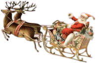 Boldog Karácsonyt Santa Sticker - Boldog Karácsonyt Santa Sleigh Stickers