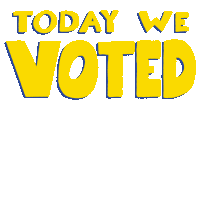 Today We Voted Raised Fist Sticker - Today We Voted Raised Fist Fist Stickers