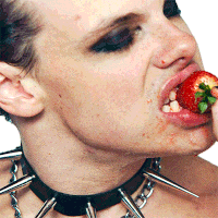 Eating A Strawberry Dominic Richard Harrison Sticker - Eating A Strawberry Dominic Richard Harrison Yungblud Stickers