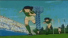 Olive Et Tom GIF - Captain Tsubasa Football Header GIFs
