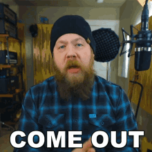 Come Out Fluff GIF - Come Out Fluff Riffs Beards And Gear GIFs