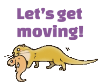 Lets Go On The Way Sticker - Lets Go On The Way Otter Stickers