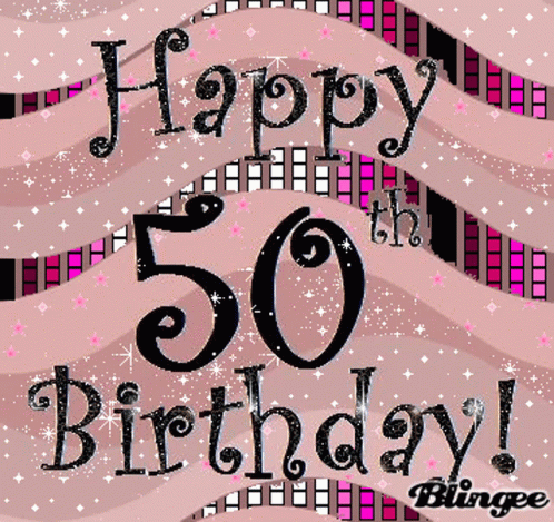 Happy50th Birthday Happy Birthday GIF - Happy50th Birthday Happy Birthday Sparkle GIFs