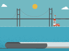 city skyline animation line loop city skyline animation line loop