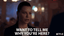 Want To Tell Me Why Youre Here Chloe Decker GIF - Want To Tell Me Why Youre Here Chloe Decker Lauren German GIFs