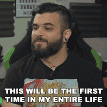 This Will Be The First Time In My Entire Life Andrew Baena GIF - This Will Be The First Time In My Entire Life Andrew Baena My Very First Time GIFs