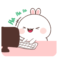 Bunny Rabbit Sticker - Bunny Rabbit Office Stickers