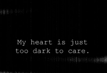 dark sad heart
