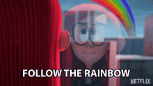 Follow The Rainbow Follow Directions GIF - Follow The Rainbow Rainbow Follow GIFs