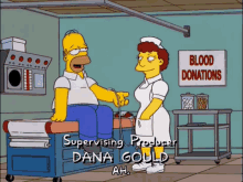 Giving Blood GIF - Giving Blood Blood Donation The Simpsons GIFs