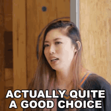 Actually Quite A Good Choice Nina Tan GIF - Actually Quite A Good Choice Nina Tan Nightowlcinematics GIFs