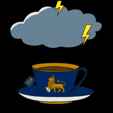 Stormy Lightning GIF - Stormy Lightning Tea Cup GIFs