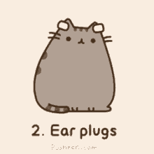 pusheen ear plugs