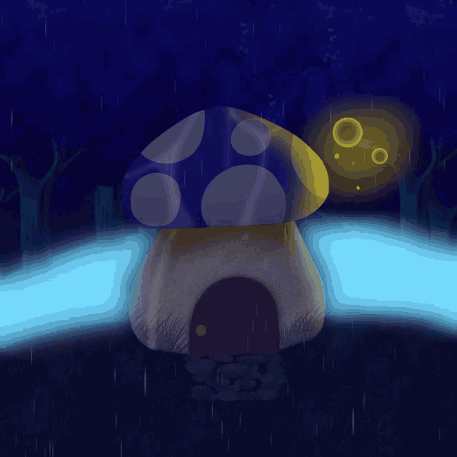 Mushroom Rain GIF Mushroom Rain Cottagecore Discover & Share GIFs