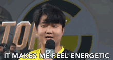 it makes me feel energetic energetic happy excited thrilled it makes me feel energetic energetic happy excited thrilled