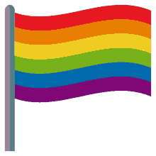 rainbow flags joypixels lgbt gay pride flag