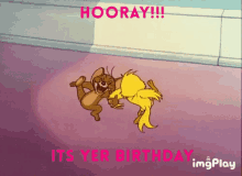 Tom And Jerry Happy Birthday To You GIF - Tom And Jerry Happy Birthday To You Hooray GIFs