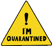 Im Quarantined Signage Sticker - Im Quarantined Signage Warning Stickers