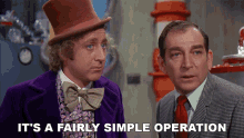 Its A Fairly Simple Operation Willy Wonka And The Chocolate Factory GIF - Its A Fairly Simple Operation Willy Wonka And The Chocolate Factory Itll Be Very Simple GIFs