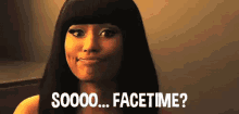 Soooo... Facetime? - Nicki Minaj GIF - Facetime Can We Facetime Nick Minaj GIFs