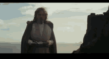 Luke Skywalker Throw GIF - Luke Skywalker Throw Lightsaber GIFs