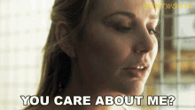 You Care About Me Allie Novak GIF - You Care About Me Allie Novak Wentworth GIFs