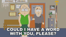 Could I Have A Word With You Please Mrs Garrison GIF - Could I Have A Word With You Please Mrs Garrison Richard Dawkins GIFs