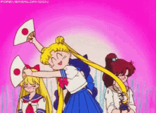 がんばれ　頑張れ　セーラームーン GIF - Sailor Moon Cheer Dance GIFs